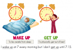 Phân biệt “get up” và “wake up”