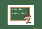 Ngữ pháp: 'few, little'
