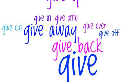 Những cụm động từ - phrasal verb đi với GIVE