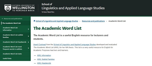 Academic World List Victoria