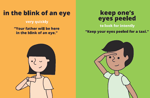 In the blink of an eye: trong chớp mắt, trong khoảnh khắc