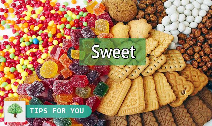 Sweet /swi:t/: ngọt, có mùi thơm ngọt